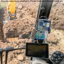 Magnetic Tractor Phone Holder, [All Metal & Sturdy] Magnet Base Phone Mount for Lawn Mower, Heavy Duty Equipment ROPS, Forklift, Boat, Gym Stand for iPhone 17 16 15 14, Galaxy, All 4-7" Phone