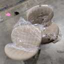 Sweetcrispy Bar Stools Set of 2, Modern Swivel Bar Chairs, Adjustable Fabric Upholstered Barstools Counter Height with Backrest for Bar, Kitchen Island, Dining Room, Beige