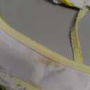 Milumia Women's Lace Trim Bow Tie Bikini Set Triangle Halter Cheeky 2 Piece Swimsuit Size Small