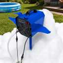 Foam Machine for Party, Safe 60min Use&Cute AirplaneLook, Foam Party Machine For Pool Parties, Indoor/Outdoor Events. (Blue-120)