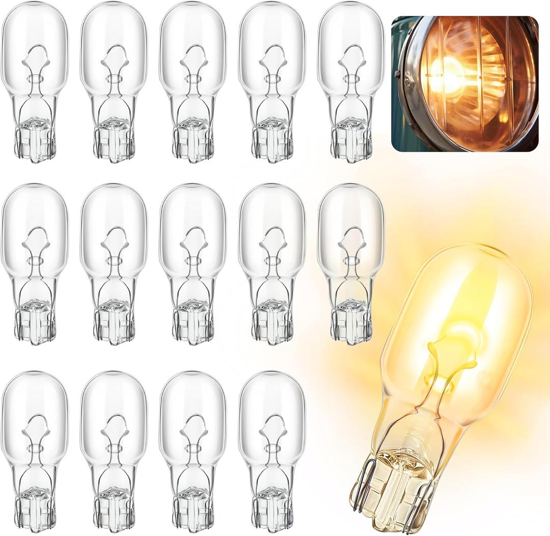 15 Pcs 912 Bulbs Compatible with 54766, 912 Auto/RV/Marine Replacement Interior Light Bulb, License Plate Side Marker Automotive Interior Dashboard Dome Light Replacement, 12V and 8.9 W