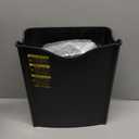 Amazon Basics 6-Sheet Cross-Cut Paper and Credit Card Shredder with 3.8 Gallon Bin, Shreds Staples, Black