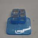 Freshmage Stainless Steel Snackle Box Container, 5 Compartment Lunch Bento Box, Reusable Food Storage Snack Box for School, Work, and Travel, BPA Free and Dishwasher Safe, Blue (1 Pack)