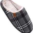 NewDenBer Women's Cozy Memory Foam Slippers Soft Fleece Lined Slip on Indoor Outdoor House Shoes Size 8-9M