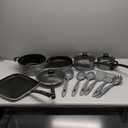 Tramontina Primaware 15-Piece Non Stick Cookware Set with Lids and Utensils, Aluminum Nonstick Pots and Pans Kitchen Set (Silver)