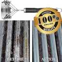 Grill Brush and Scraper Bristle Free  Safe BBQ Brush for Grill  18'' Stainless Grill Grate Cleaner - Safe Grill Accessories for Porcelain/Weber Gas/Charcoal Grill  Gifts for Grill Wizard