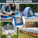 TICONN Heavy Duty Tarp Cover, Extra Thick Tarps Waterproof Tear and Rip Proof UV Resistant Tarpaulin with Reinforced Grommets and Edges (5.5 Mil, 6'x8')