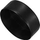 uxcell 140mm(5 1/2") Rubber End Caps, Round Vinyl Plug Insert Plastic End Caps for Tubing, Fence, Pipe Post, Furniture, Railing, Black, 50mm Height