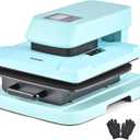 CREWORKS Auto Heat Press Machine for T Shirts, Smart 15x15 Inch T Shirt Press Machine with Auto Press Release, Professional Digital Automatic Heat Press Sublimation Fast Even Tshirt Printing Machine