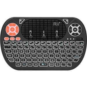 Rii Mini F8 Wireless 2.4G Keyboard with Touchpad Mouse Combo,IR Learning,Backlit Keyboard Controller for PC,Android TV Box,Linux,Windows