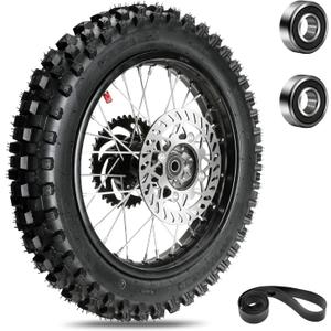 EOPOAYI 14" Wheel Rim 90/100-14 3.00-14 Rear Tire Assembly Compatible with 125cc 150cc Apollo TTR125 SSR KLX125 RM80 TaoTao DB17 Off Road Pit Dirt Bike Parts Brake Rotor 428 Chain 41T Sprocket