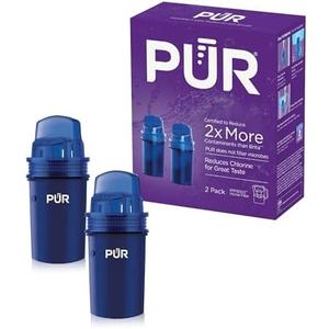 PUR Water Pitcher & Dispenser Replacement Filter 2-Pack, Genuine PUR Water Filters for Pitchers, 2-in-1 Powerful Filtration and Faster Filtration, 4-Month Value, Blue (PPF900Z2)