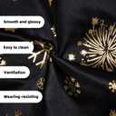 Hi-Tie Suit Vest for Men Christmas Mens Suit Vest Casual 5 PCS V-Neck Vest Tie& Bow Tie Hanky Cufflink Set for Party (XX-Large, Black and Gold)