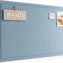 Fluxynara 35.4" x 23.6" Bulletin Board, Dusty Blue