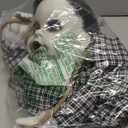 JOYIN Outdoor Halloween Hanging Scary Swing Girl Decorations, Outdoor Swinging Doll with Creepy Sound and Light Up Eyes Sound, Animated Hanging Decors Activated for Garden Yard Lawn