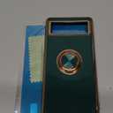 Gritup for Google Pixel 6 Phone Case: 2Pcs Screen Protector, 360 Rotation Ring Holder Magnetic Kickstand, Plating Gold Edge Soft TPU Shockproof Protective Cover for Pixel 6 Phone Green