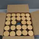 Spice Jars Set with Bamboo Lids, 24Pcs Seasoning Containers,Glass Spice Jars with Blank Label (24 PCS)