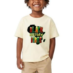 Toddler Juneteenth T-Shirts for Boys Girls Freedom 1865 Shirt Short Sleeve Cotton 2T-8T