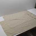 NICETOWN Natural, 2 Panels, 50"L x 30"W, Farmhouse Thick Window Curtains