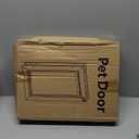 Cat Door for Door, All Aluminum Frame, Small Pet Door for Interior and Exterior, Heavy Duty Doggy Door, Double Magnetic Flaps, Thermal Tnsulation, Energy Efficient, Sliding Lock Panel(Pets Up to 22Lb)