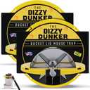 RinneTraps | Dizzy Dunker Bucket Lid Mouse Trap | Made in USA | Multi Catch | Humane | Indoor/Outdoor | (2 Pack)
