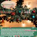 Zhengmy 60 Pcs Christmas Silicone Garland Ties for Banister 12" Stretchable to 24" Reusable Holiday Flexible Garland Hanger Ties for Christmas Banister Railing Stairs Craft Wrapping Lamp Posts Decor