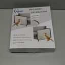 Cat Scratch Couch Protector,Cat Scratch Sofa Armrest Cover with Sisal Mat and Toy for Cats,Sofa Scratcher Furniture Protector 23.6L*19.7W (Black/Left Hand)