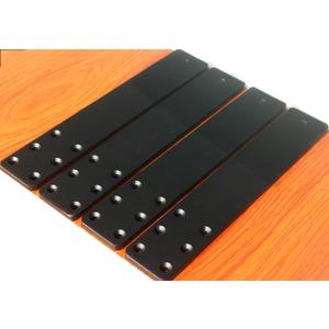 4 Pack L14 x W 2.5" 6mm Thick Hidden Countertop Support Brackets, Straight Steel Countertop Support Brackets Solid Floating Shelf Bracket for Countertops Frosted Black