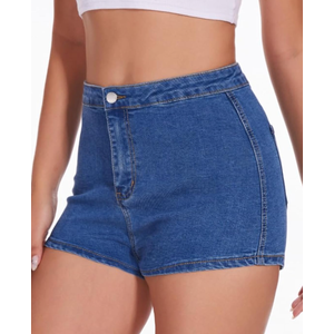 VIPONES Jeans Shorts Womens High Waisted Stretchy Sexy Butt-Lifting Hot Denim Shorts, Medium