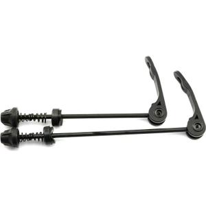RuiLing 1 Pair Bike Wheel Hub Front and Rear Skewers Clip MTB Mountain Bicycle Accessories Cycling Tools Quick Release Bolt Lever Axle Set Black