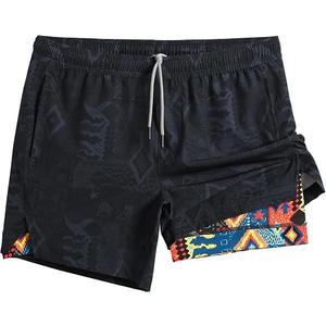 maamgic Mens 5" Gym Running Shorts for Men 2 in 1 Quick Dry Workout Athletic Shorts, XL