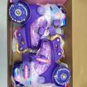 Unicorn Toddler Roller Skates, Fun Light-Up Wheels, Safety Three-Point Type, Breathable Upper, Beginner Roller Skates for Kids, Boys & Girls (Lavender Dream, XS-Small(6.5C-9C US))