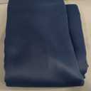 Deconovo Solid Back Tab and Rod Pocket Curtains Blackout Curtains Thermal Insulated Drapes Room Darkening Curtains for Living Room 52Wx84L Inch Navy Blue 2 Panels