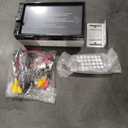 Leadfan 7inch Car Stereo Double Din Radio Touchscreen with Backup Camera Multimedia Car Audio Support Mirror Link, Bluetooth Caller ID, FM/MP3/MP4/USB/Subwoofer,Aux Input Car Audio Receivers