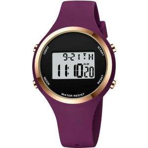 XCZAP Outdoor Sport Watches Alarm Clock Waterproof LED Digital Watch (Purple Red)