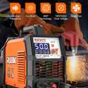 Plasma Cutte 50 Amp, Plasma Cutter Machine 110/220V Dual Voltage 3/4" Max Cutting, 1/2'' Clean Cut, Non-High Frequency Non-Touch Pilot Arc, Large LCD Digital Dispaly, 2T/4T Plasma Cutting Machine