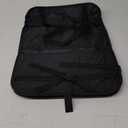 LUCMO Car Backseat Organizer with Touch Screen Tablet Holder,9 Storage Pockets Storage Organizer,Protectors Kick Mats Travel Accessories (Black, 1Pack with Food Tray)