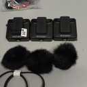 RDE Wireless GO II Ultra-compact Dual-channel Wireless Microphone System with Built-in Microphones, On-board Recording and 200m Range for Filmmaking, Interviews and Content Creation (Black)