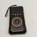 Solar Charger Power Bank 49800mAh Wireless Portable Phone Charger, 22.5W QC3.0 Fast Charging Built in 4 Cables with USB C 6 Outputs & 2 Inputs for All Cell Phone