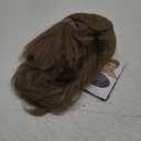 VGbeaty Women Shoulder Length Curly Light Brown Metal Punk Rocker Disco Mullet Wig For Cosplay Party Halloween Costume Anime