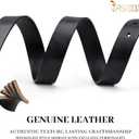 JASGOOD Women Belt Genuine leather Belt with Silver Buckle,Ladies Full Grain Leather Belt for Jeans Pants,Black (Black)