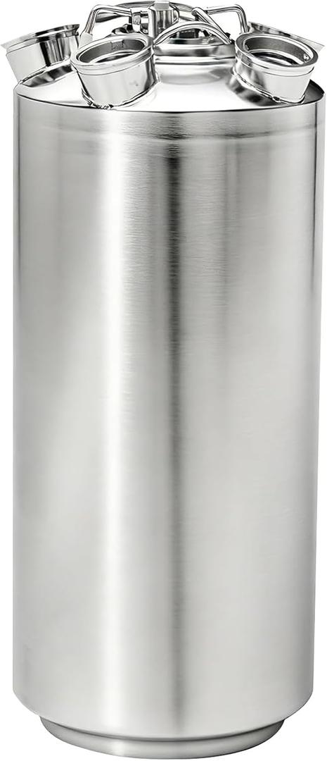 Howaoo 5 Gallon 19L Cleaning Keg, Beer line cleaner with 4D Coupler Keg, kegerator cleaning kit Line Cleaning Kit Cleaning Keg for Beer Line Cleaning