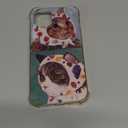 Cool Cat Case for iPhone 13, Cute Cat Painting Case for iPhone 13, Cool TPU Bumper Case Cover