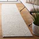 SAFAVIEH Natura Collection Runner Rug - 2'3" x 7', Beige & Ivory, Rustic Farmhouse Design, Handmade Wool, Ideal for The Living Room, Bedroom, Dining Room (NAT182B-27)