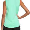 baleaf Workout Tank Tops for Women Sleeveless Running Athletic Loose Fit Yoga Tops Active Shirts Sports Gym Exercise (White, XS)