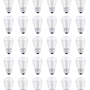 30 Pack S14 Outdoor String Light Bulbs Set orange, 120V 11W Clear Outdoor Patio Vintage Light Shatterproof Bulbs