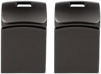 Super mini Size 2 Pack 32GB USB 2.0 Pendrives Thumbdrives SIMAIOU Tiny Thumb Drives Ultra Mini USB Flash Drive Small Size Metal USB Memory Stick for Storage and Backup (Grey 2 Packs, 32, GB)