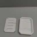 Resin Marble-Like Texture Soap Dish Drainable Soap Holder,Double Layer Draining Soap Dish.