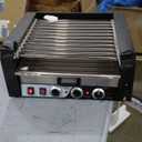 Commercial Hot Dog Rollers with Drawers, 11 Rollers 30 Hotdog Roller Grill, Stainless Steel Hot Dog Machine with Dust Cover, Hot Dog Roller Machine with Dual Temp Control