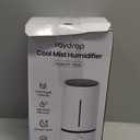 raydrop Cool Mist Humidifiers for Home Babies, 1.70 L Quiet and Small Ultrasonic Humidifier for Bedroom Nightstand, Space Saving, Auto Shut Off - (0.45 Gallon, US 110 V), 1.7L Standard White